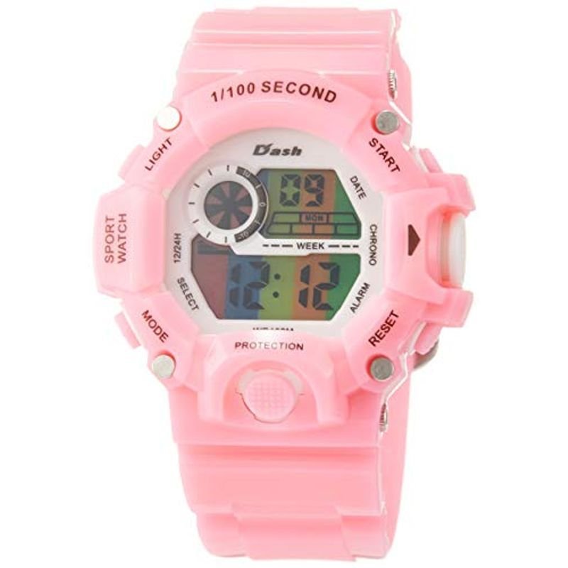 アリアス 腕時計 デジタル Dash 防水 多機能 バックライト付き ウレタンベルト 白 文字盤 ダッシュスポーツ ADWW1809104