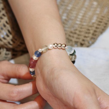 內在綻放 藍晶草莓 能量飾品 水晶手飾