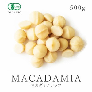 マカダミアナッツ 500g オーガニック 有機JAS認証 農薬不使用 無添加 バイオダイナミック農法 低温加工 ロー加工 マカデミアナッツ オイ