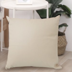 簡約仿皮革抱枕套45X45-米