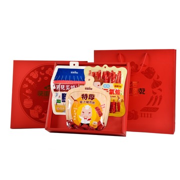 吉祥三寶★經典小禮盒【快車肉乾】豪華肉乾3入〔共3包入〕