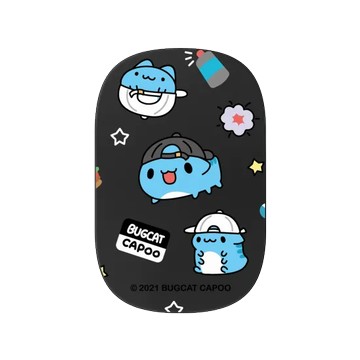 固架 MAX- MagSafe 兼容 黑 - 貓貓蟲咖波 Bugcat Capoo - 街頭咖波