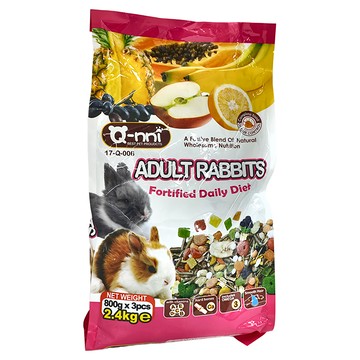 Q-nni 寵物兔水果大餐飼料  2400g  1袋
