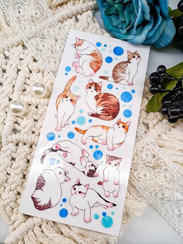 ME217_02可愛貓咪 Cute Cat / 轉印貼紙Transfer Stickers