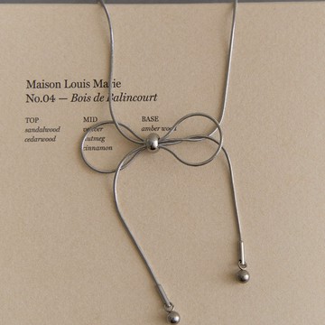 【Bonny & Read】[鋼飾] 珍妮的禮物項鍊 蝴蝶結 芭蕾風 長項鍊 日系 飾品 鋼飾【全現貨賣場】