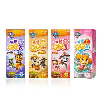 齒妍堂 汪汪隊聯名無糖QQ凍 200g(10條入)多多/葡萄/水蜜桃+鋅【德芳保健藥妝】