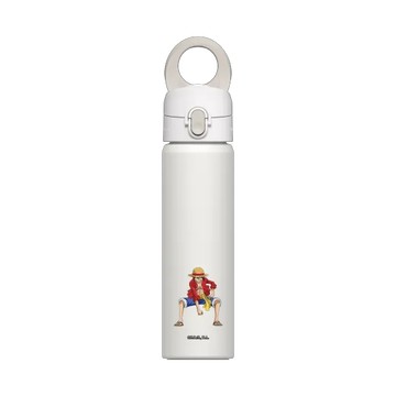 磁吸水壺 AquaStand 不鏽鋼 700cc - 附吸管 白 - 航海王 One Piece - 角色系列-魯夫