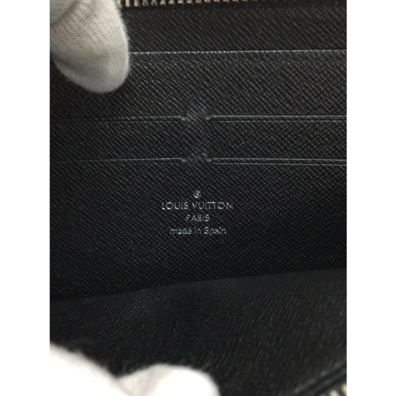 公式特売 LOUIS VUITTON◇ジッピー・ウォレット_エピ_BLK/レザー/BLK