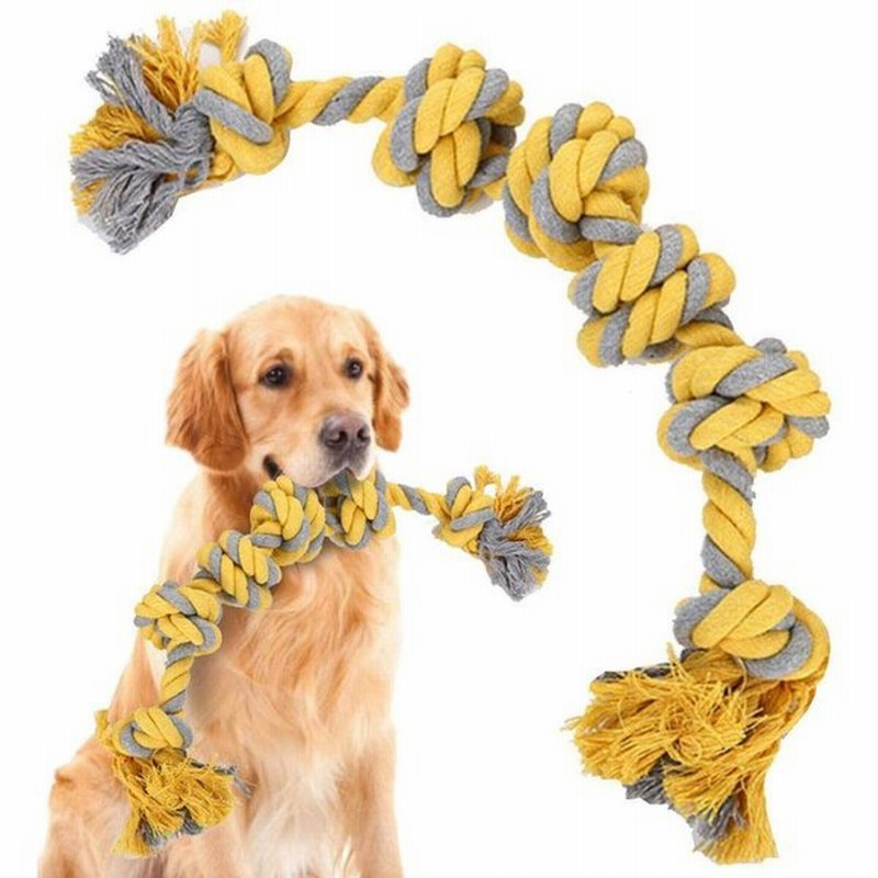 犬おもちゃ 犬用噛むおもちゃ玩具 犬ロープおもちゃ 中型犬 大型犬 ペット用 丈夫 天然コットン 犬用ロープ玩具 ストレス解消 清潔 歯磨き 通販 Lineポイント最大0 5 Get Lineショッピング