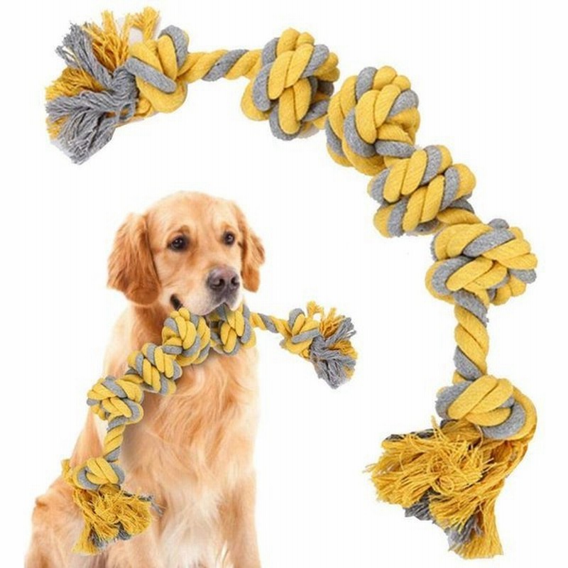 犬おもちゃ 犬用噛むおもちゃ玩具 犬ロープおもちゃ 中型犬 大型犬 ペット用 丈夫 天然コットン 犬用ロープ玩具 ストレス解消 清潔 歯磨き 通販 Lineポイント最大0 5 Get Lineショッピング