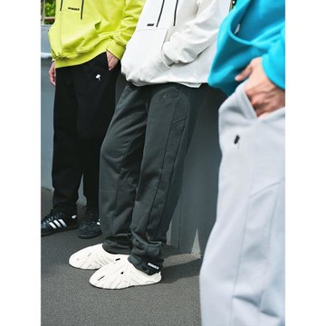 UNSHACKLED潮牌美式重磅魔術貼運動褲男女休閑褲直筒秋冬長褲楊政