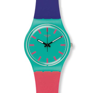 SWATCH  勛布金 個性甜心跳色輕盈腕錶 GG215