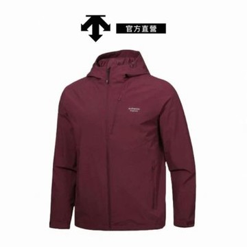 DESCENTE 迪桑特 男士 運動外套 連帽外套(勃根地紅)