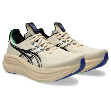 asics 亞瑟士 慢跑鞋 男鞋 運動鞋 緩震 GEL-NIMBUS 28 卡其 1011C127-800