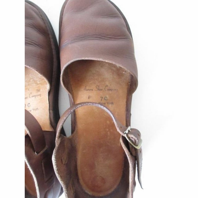 オーロラシューズ 7C ニューチャイニーズ レザー ブラウン AURORA SHOES / オーロラシューズ NEW CHINESE BROWN 7C/24.5cm