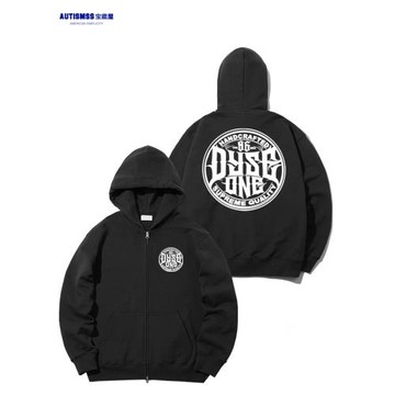 大碼阿美咔嘰圓圈印花時尚拉鏈衛衣oversize潮牌男女ins超火情侶