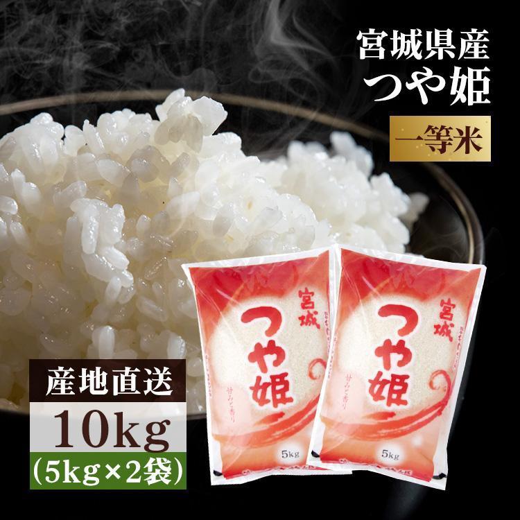 つや姫 10kg お米 10kg 米 送料無料 白米 産地直送 安い 5kg×2 宮城県産 国産 一等米 うるち米 精米 美味しい 令和5年産