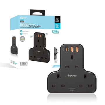 XPower (黑色) WSS2 多功能T型萬能插蘇