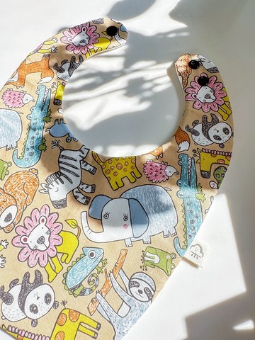 手繪樂園 寶寶圍兜兜 方兜