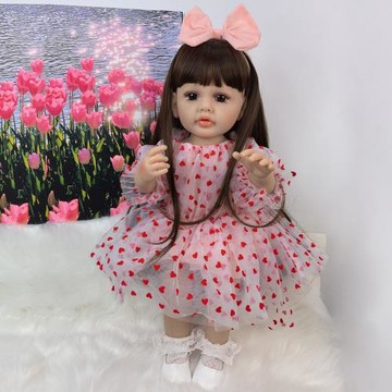 KEIUMI 55厘米全膠仿真嬰兒 重生娃娃 兒童益智早教玩偶 生日禮