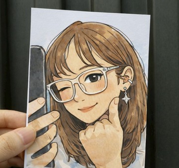 【客製化 似顏繪卡片】人物 寵物