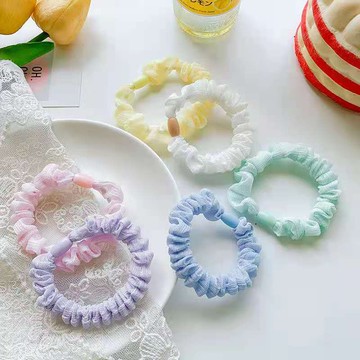 髮圈 髮繩 F105 糖果色頭繩小腸圈髮圈女簡約皮筋女紮頭成人橡皮筋小皮筋可愛發繩