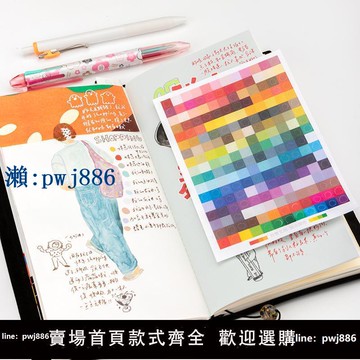 【物美價廉】別管貼紙 加點顏色超多圓點多色系功能標注手帳素材拼貼百搭切膜