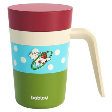 bablov 花伴森 陶瓷內膽附蓋哈皮保溫杯  幻戲表演團  1個  450ml