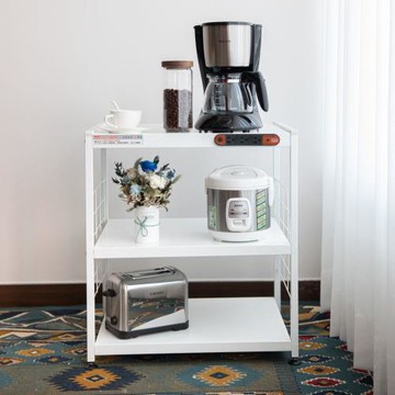 【愛樂美】台灣製AI智慧3層電器收納架 置物架 層架 附插座 A-101-5