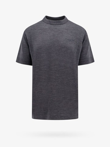 Virgin wool t-shirt with embroidered logo - DIOR - gender_Man