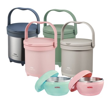 【THERMOS膳魔師】燜燒提鍋4500ml+隔溫碗1000ml優惠組
