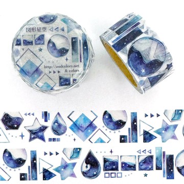 幾何 x 星空遮蔽膠帶