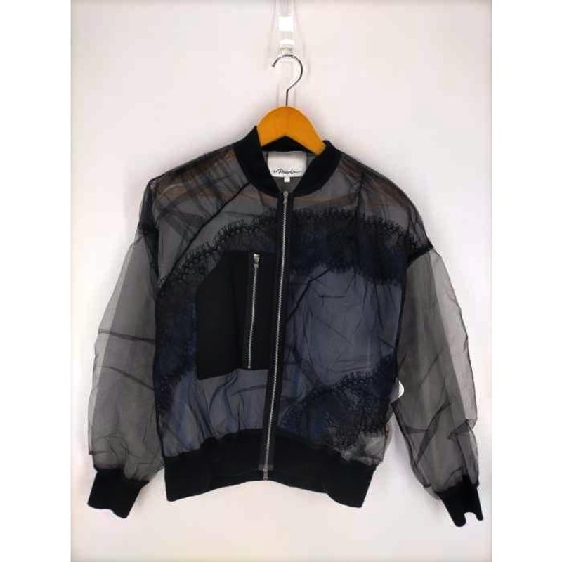 3.1 phillip lim(スリーワンフィリップリム) Lace Insert Bomber