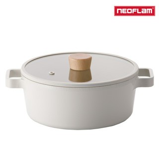 NEOFLAM FIKA系列 22cm 鑄造雙耳湯鍋(IH電磁爐適用/可直火)