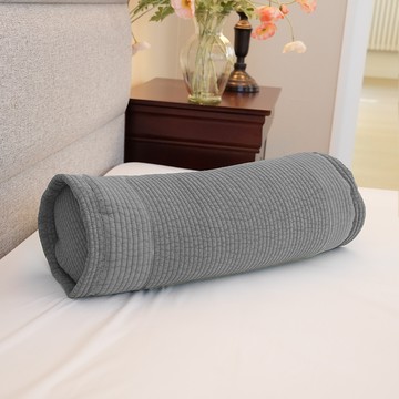 Sarang Yegam 純棉顏料染圓形蕎麥枕頭  1個  灰色  L (46 x 17 cm)