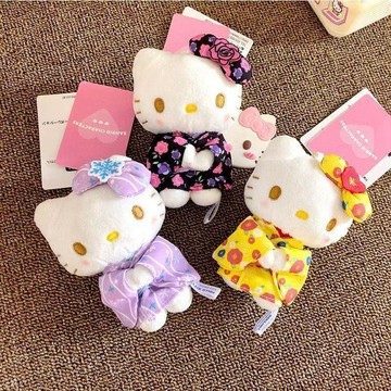 臺灣出貨💥三麗鷗彩色和服新款HelloKitty代餐自制禮物包包毛絨可愛掛件超萌