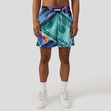 SPORTSWEAR- 運動短褲-驚爆金錢遊戲-藍色 XL