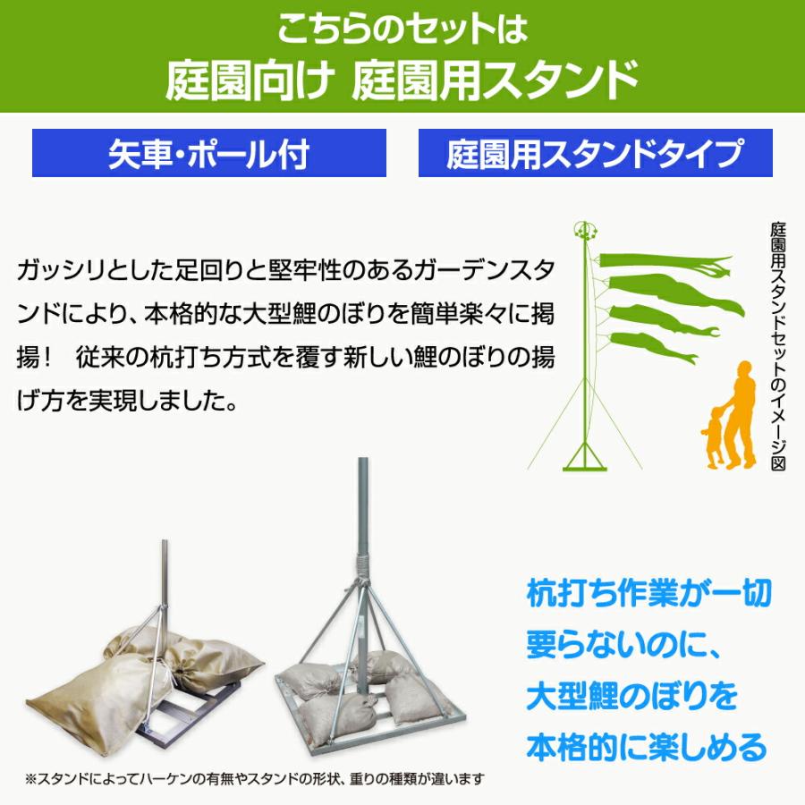 鯉のぼり 庭用 こいのぼり 旭天竜 天に昇る龍の勇姿 新薫風 3m 7点セット 庭園 ポール付属 ガーデンスタンドセット