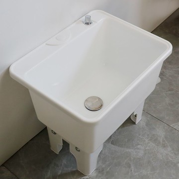 優樂悅~拖把池陽臺高腳洗拖布池落地式家用移動塑料污水池洗墩布地盆水槽