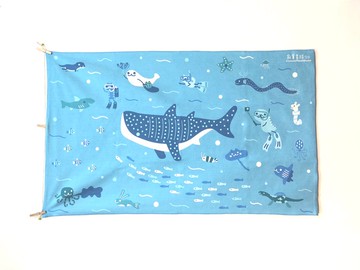 寂寞星球浴巾 - 鯨鯊潛水-下單後製作-不接受退貨