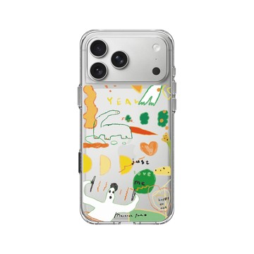 iPhone 17 Pro Max Clear Case（相機按鈕） 透明 - MacaronToe 馬卡龍腳趾 - 小畫家 Draw For Fun