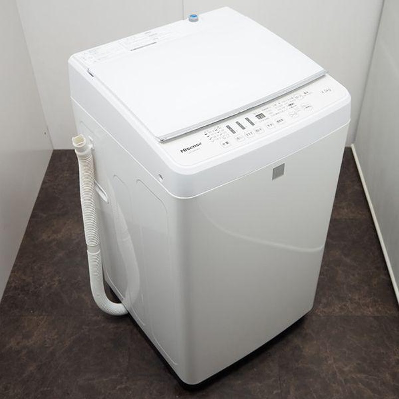 中古/美品/SA-HWG45E4KW/洗濯機/4.5kg/Hisense/ハイセンス/HW-G45E4KW/風乾燥/ステンレス槽/ガラストップ/ 2016年式/送料込み | LINEブランドカタログ