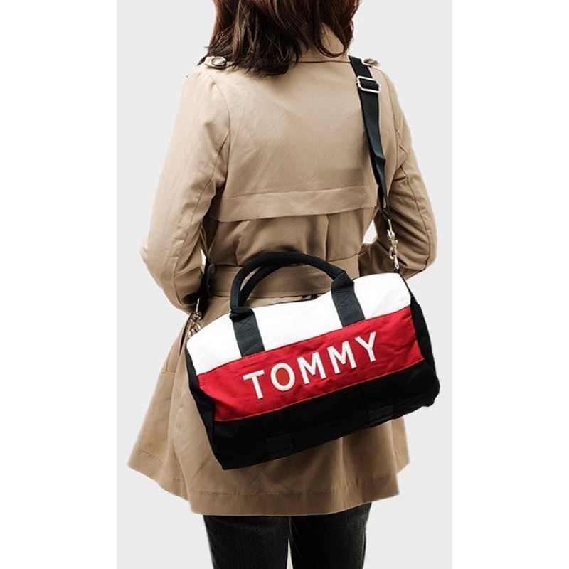 ファッションデザイナー TOMMY トミーヒルフィガー ボストンバッグ