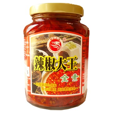 勝記大榮 辣椒大王  純素  新鮮朝天辣椒釀製  360g  1罐