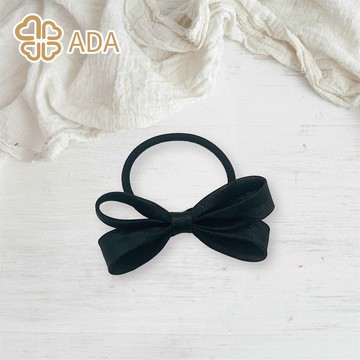 ADA韓風夢紗蝴蝶結髮束黑色