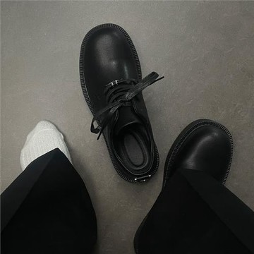 cleanfit米奇德比鞋男士大頭皮鞋通勤厚底增高黑色結婚新郎伴郎鞋