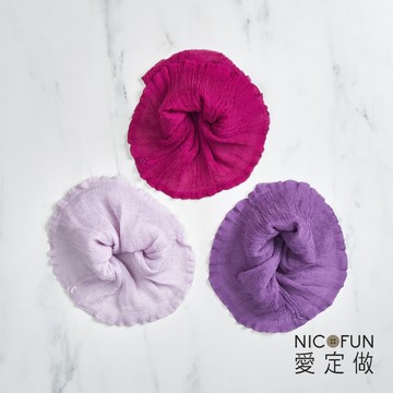 NicoFun 愛定做【花果系】17 亮紫柳葉絲 百搭圍脖 圍巾 100%桑蠶絲 真絲(silk圍脖 圍巾 領巾 髮帶)