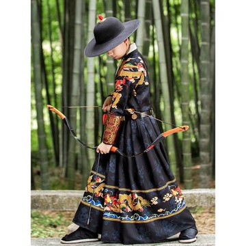 男童漢服秋冬明制古裝明朝男孩錦衣衛飛魚服兒童俠客國風演出服