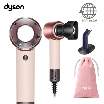 100-240V 國際電壓版★Dyson 戴森 Supersonic Travel HD19 隨行吹風機 粉霧玫瑰(贈原廠底座+隨行包)