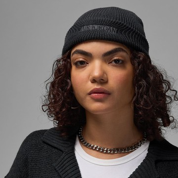 【NIKE】U J TERRA BEANIE AJ 中 休閒帽 毛帽 黑色-HJ2409045